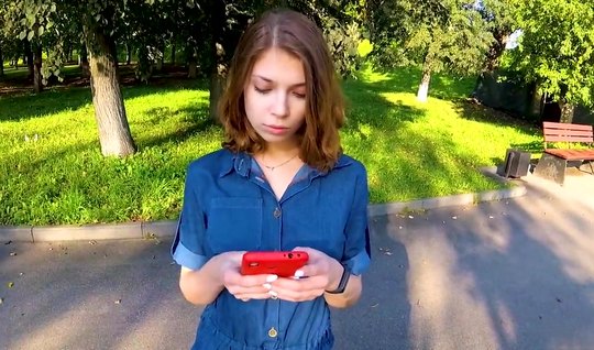 Русская девушка после пикапа согласилась на секс от первого лица...